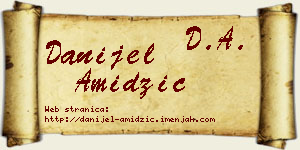 Danijel Amidžić vizit kartica